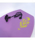 SCK Bodyboard 33" with wrist leash - Purple