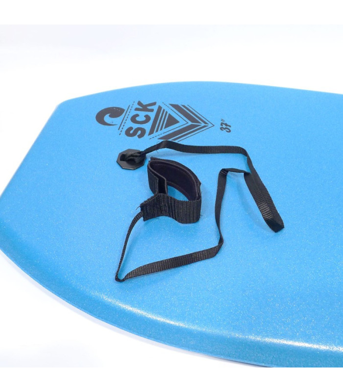 SCK Bodyboard 37" with wrist leash - Light Blue