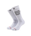 Bee Unusual “Antisocial ” White Socks